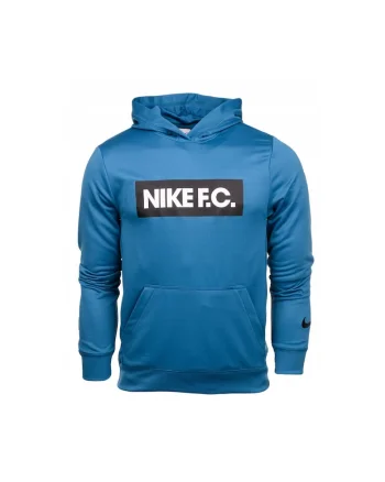 Hanorac sport cu gluga si imprimeu logo  Poliester, Albastru