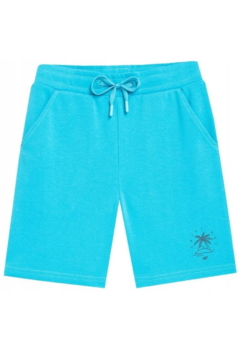 Pantaloni scurti copii,  Bumbac, Turcoaz
