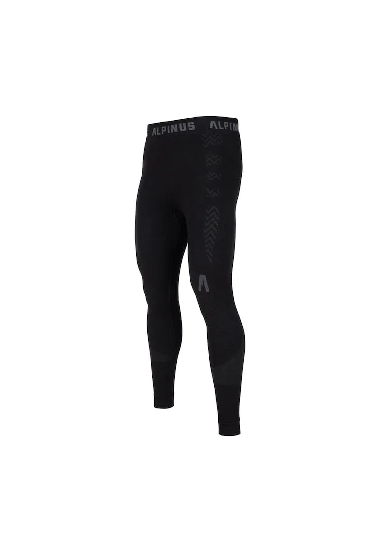 Pantaloni termoactivi barbati,  Poliamida, Negru
