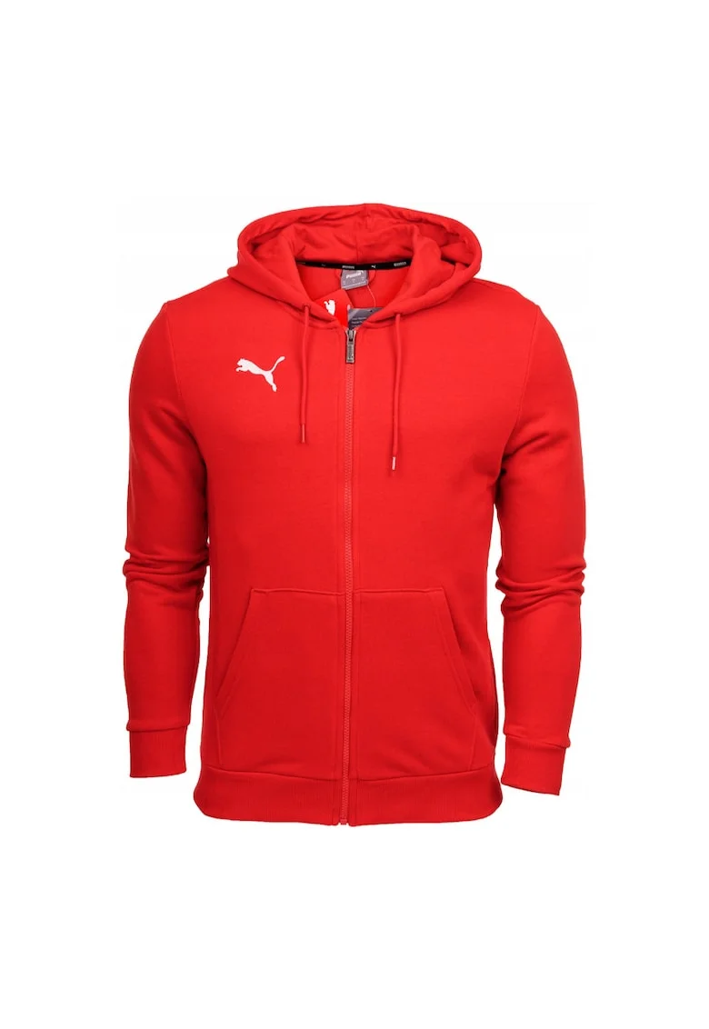 Hanorac sport cu fermoar  Bumbac/Poliester, Rosu, Rosu