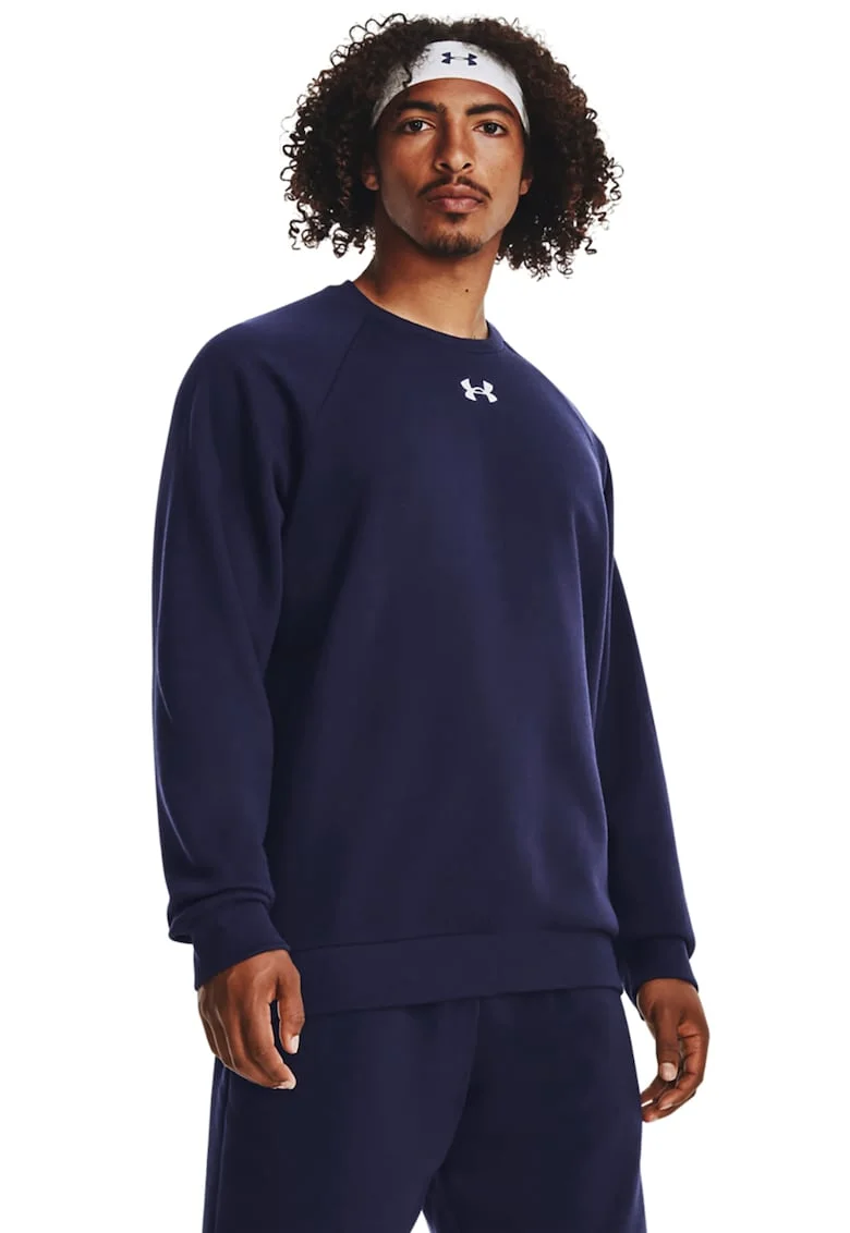Bluza cu decolteu la baza gatului si maneci raglan pentru fitness Rival, Bleumarin