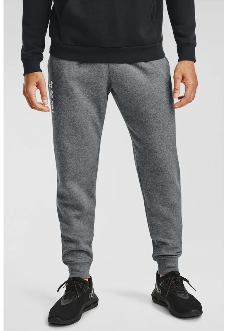 Pantaloni sport cu snur, pentru antrenament Rival, Gri melange
