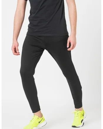 Pantaloni cu slituri cu fermoar si tehnologie Dri-FIT, pentru fotbal Academy, Negru stins