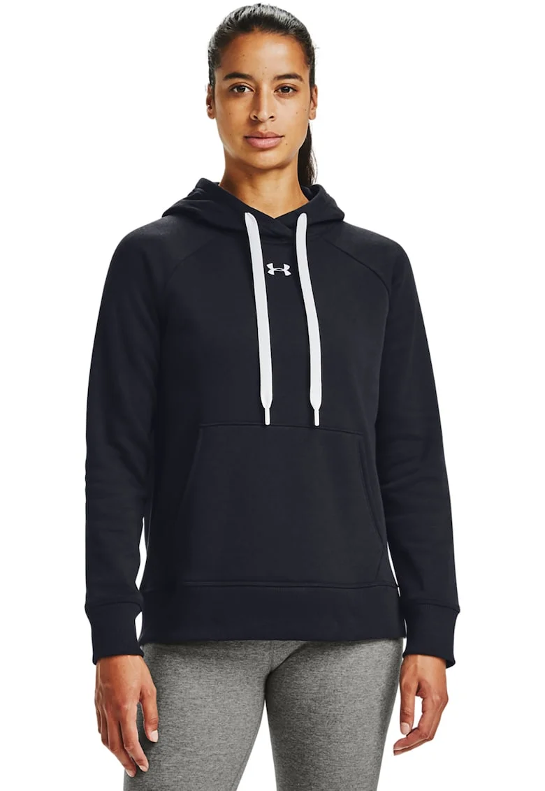 Hanorac cu maneci raglan, pentru antrenament Rival, Alb/Negru