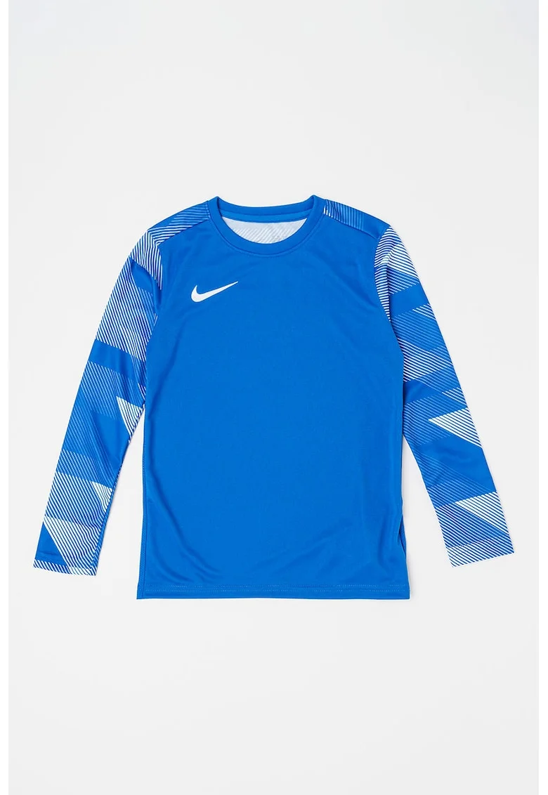 Bluza cu tehnologie Dri-Fit pentru fotbal, Alb/Albastru royal