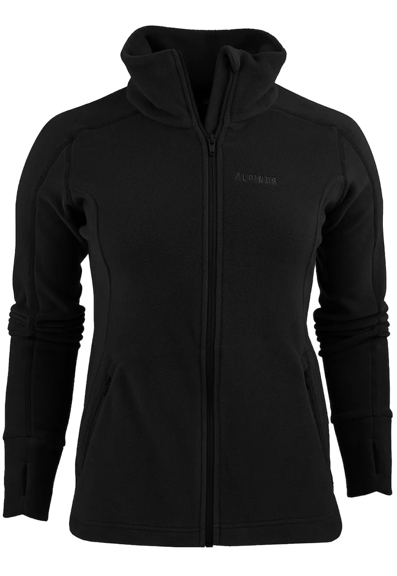 Bluza sport din fleece dama,  Negru22, Negru