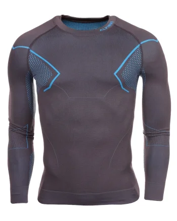 Bluza termoactiva barbati,  Gri/Albastru, Gri/Albastru