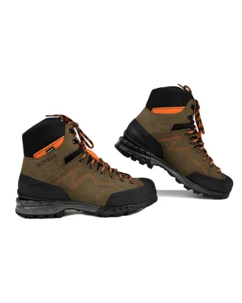 Ghete de trekking pentru femei,  Piele naturala, Maro