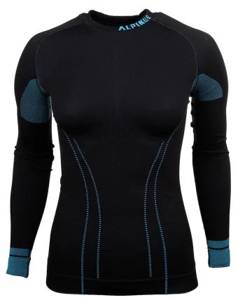 Bluza termoactiva dama,  Poliamida, Negru/Bleumarin22, Negru/Bleumarin
