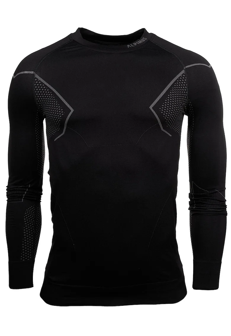 Bluza termoactiva barbati,  Bumbac, Negru, Negru