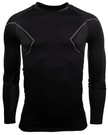 Bluza termoactiva barbati,  Bumbac, Negru, Negru