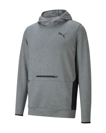 Hanorac slim fit pentru fitness dryCELL RTG, Gri melange