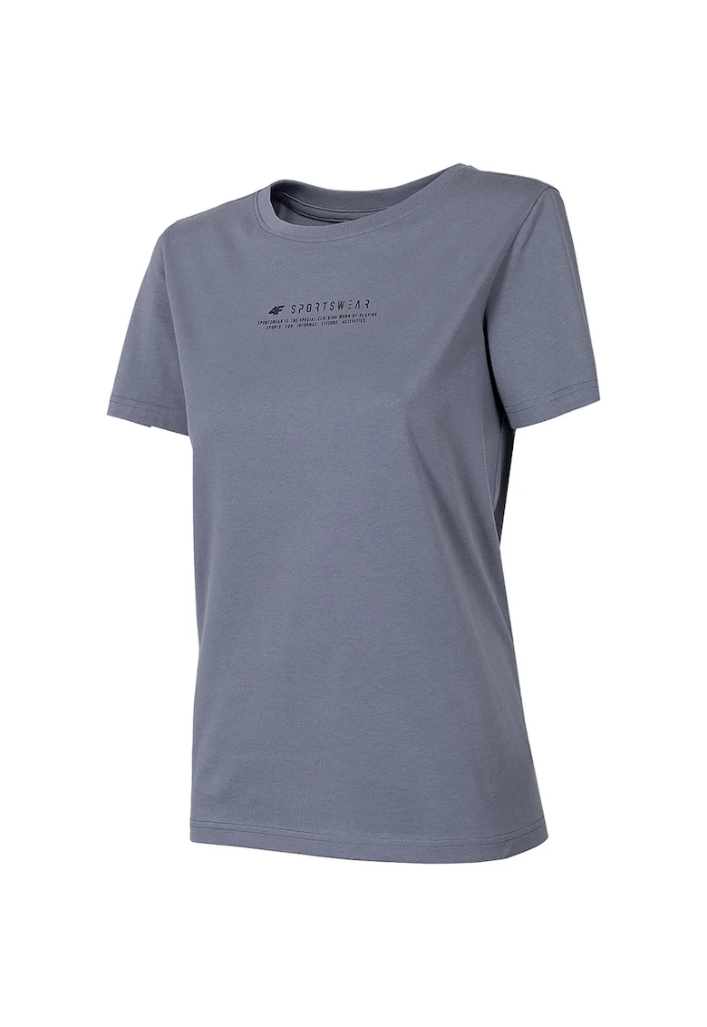 Tricou sport dama,  Bumbac, Gri.