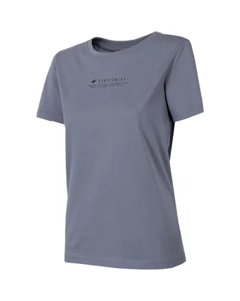 Tricou sport dama,  Bumbac, Gri.