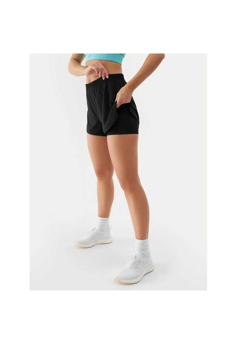 Pantaloni sport dama,  20459, Poliester, Negru