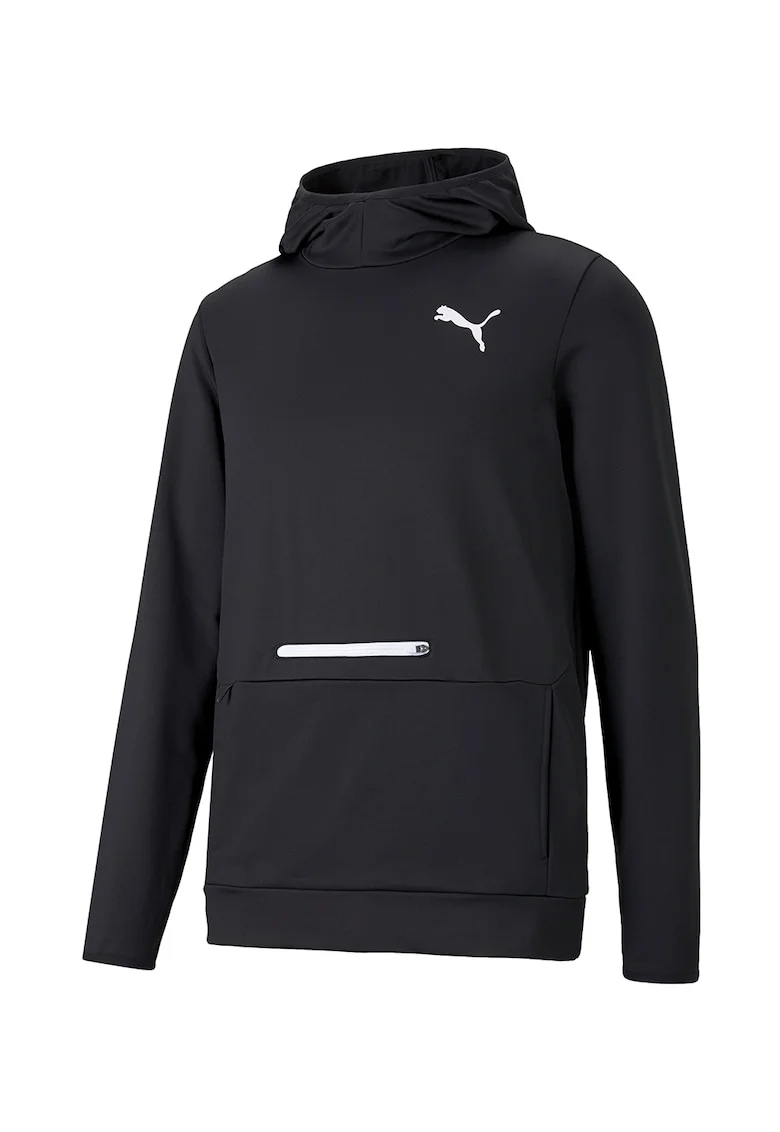 Hanorac slim fit pentru fitness dryCELL RTG, Negru