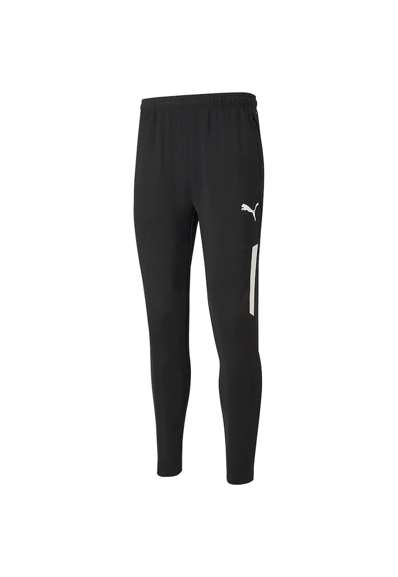 Pantaloni sport barbati,  Poliester, Negru/ Alb, XL, Alb/Negru