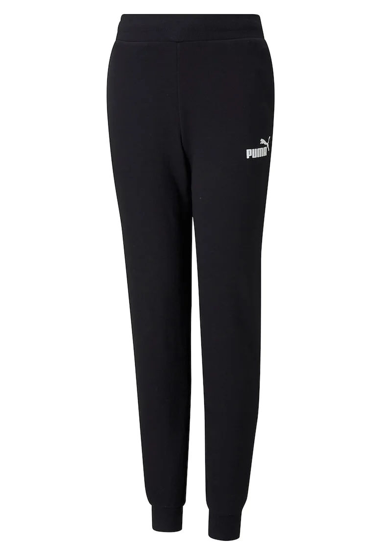 Pantaloni sport cu buzunare laterale Essentials, Alb/Negru
