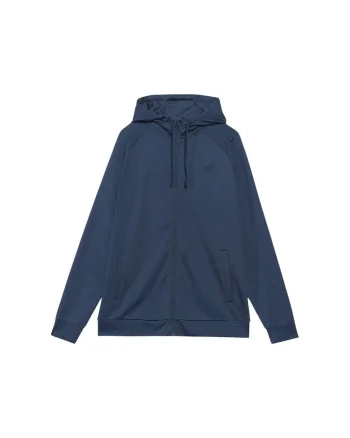 Hanorac sport barbati  cu fermoar, gluga, bleumarin, Bleumarin