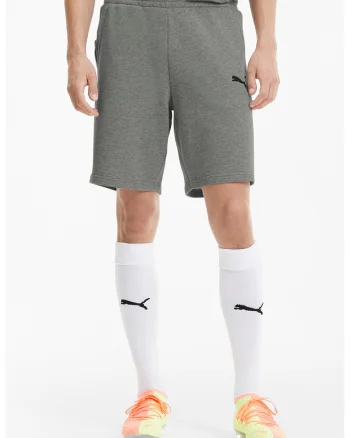 Pantaloni scurti din amestec de bumbac pentru fotbal Goal 23, Negru/Gri melange