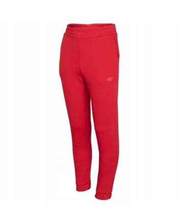 Pantaloni sport pentru copii,  Javoli, Bumbac, Rosu, 128 cm, 8 ani