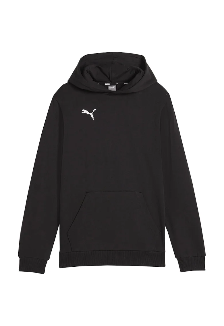 Hanorac sport copii, Puma, Team Goal, gluga mare, negru, bumbac