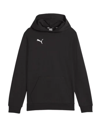 Hanorac sport copii, Puma, Team Goal, gluga mare, negru, bumbac