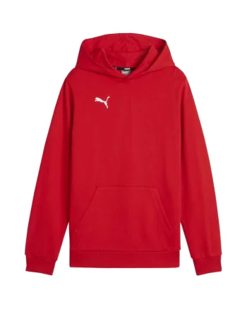 Hanorac sport copii, Puma, Team Goal Casuals, rosu, bumbac