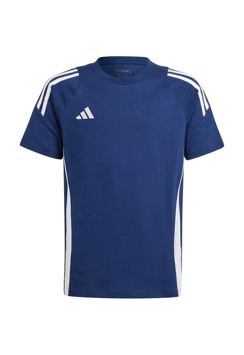 Tricou sport copii  Tiro 24 Sweat Tee Jr, Bumbac, Albastru