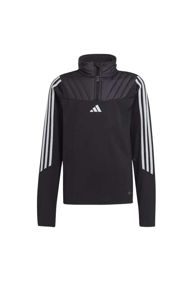 Hanorac sport baieti,  Poliester, Negru/Alb