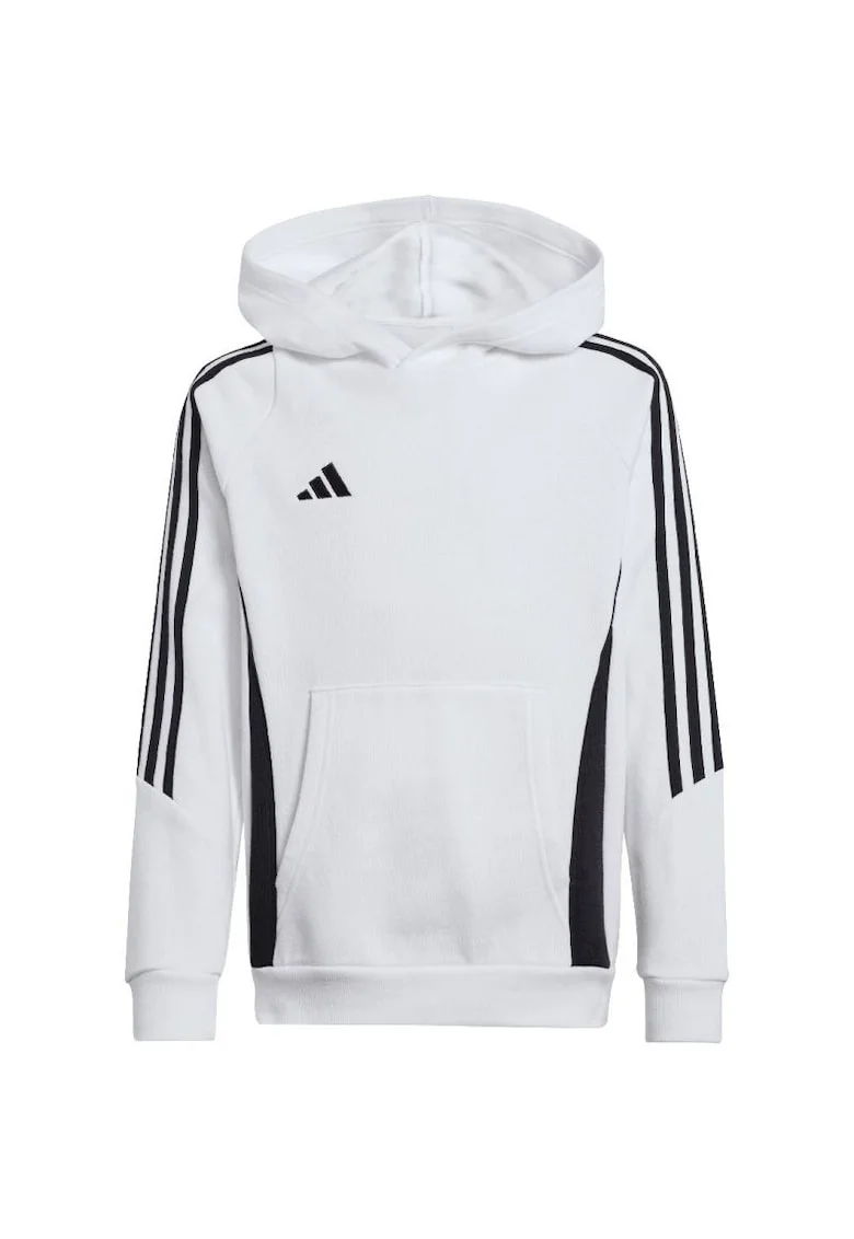 Hanorac sport copii  Tiro 24 Hooded Sweat, Bumbac/Poliester, Alb