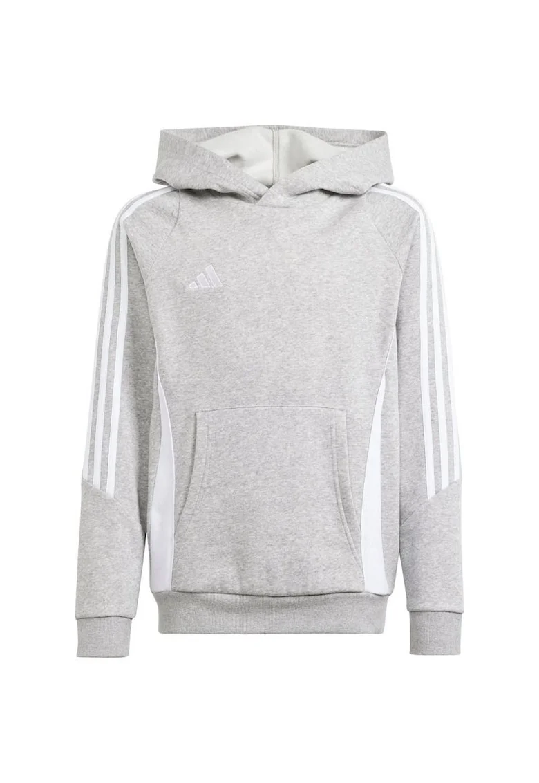 Hanorac sport copii  tiro 24 cu gluga, bumbac/poliester, gri