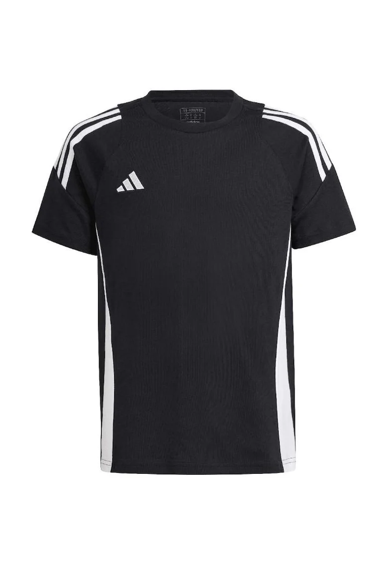 Tricou sport copii  tiro 24 jr, bumbac, alb/negru