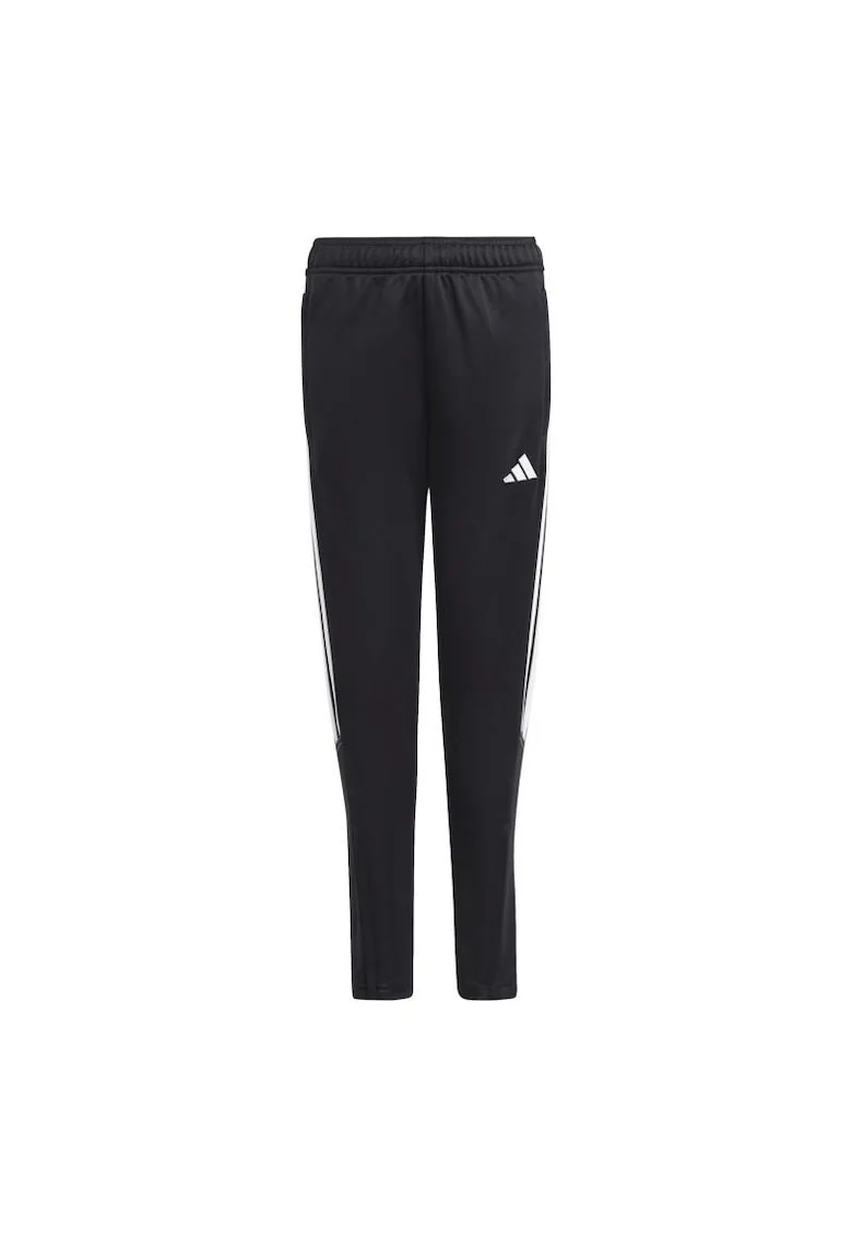 Pantaloni sport copii,  Bumbac/Poliester, Negru,