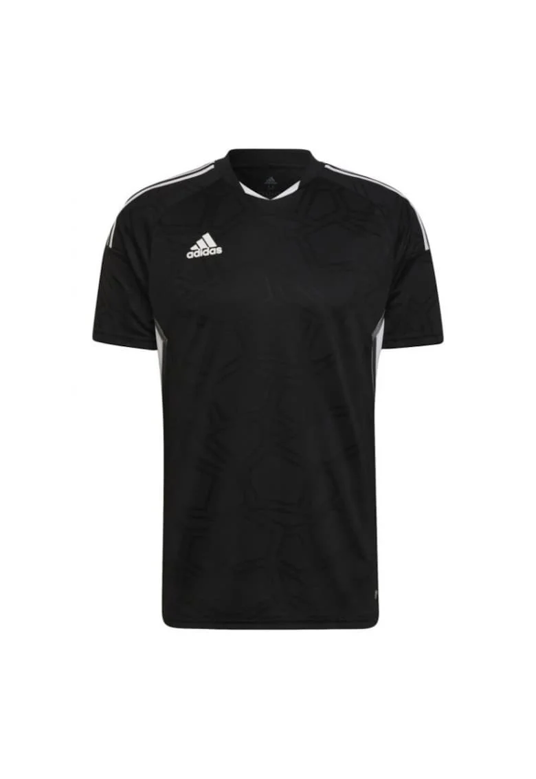 Tricou sport barbati,  Poliester, Negru/Alb,