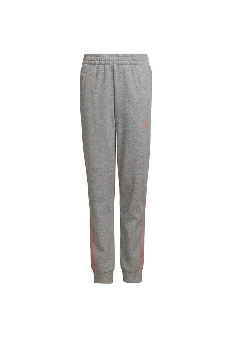 Pantaloni sport copii,  3-Stripes, Bumbac, Gri