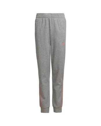 Pantaloni sport copii,  3-Stripes, Bumbac, Gri