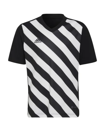 HF0123 Tricou pentru copii  Entrada 22 Graphic Jersey alb-negru HF0123