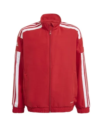 Hanorac copii adidas Squadra 21, rosu, material reciclat, pentru fotbal