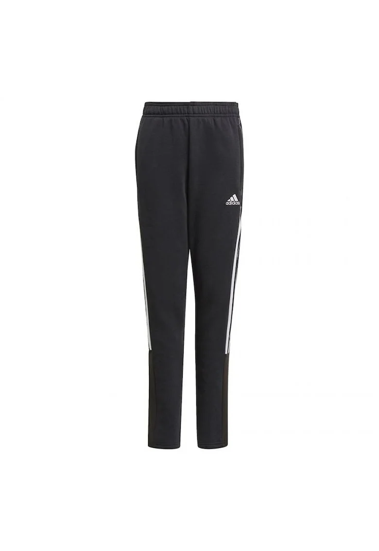 Pantaloni sport fete,  Bumbac/Poliester, Negru,