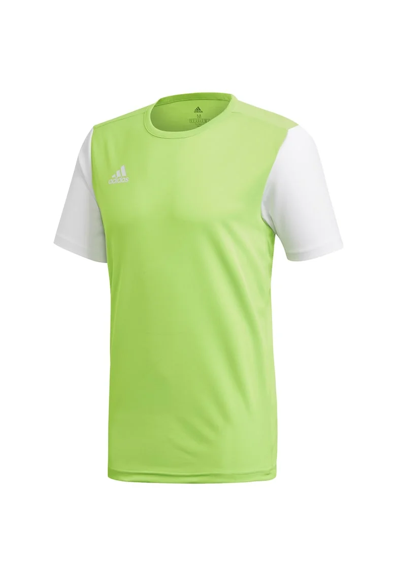 Tricou barbati,  Poliester, Alb/Verde lime,