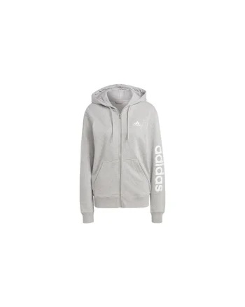 Hanorac cu fermoar si gluga  Essentials Linear Bumbac Gri, Gri