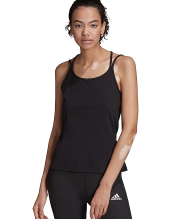 Top slim fit pentru fitness, Negru