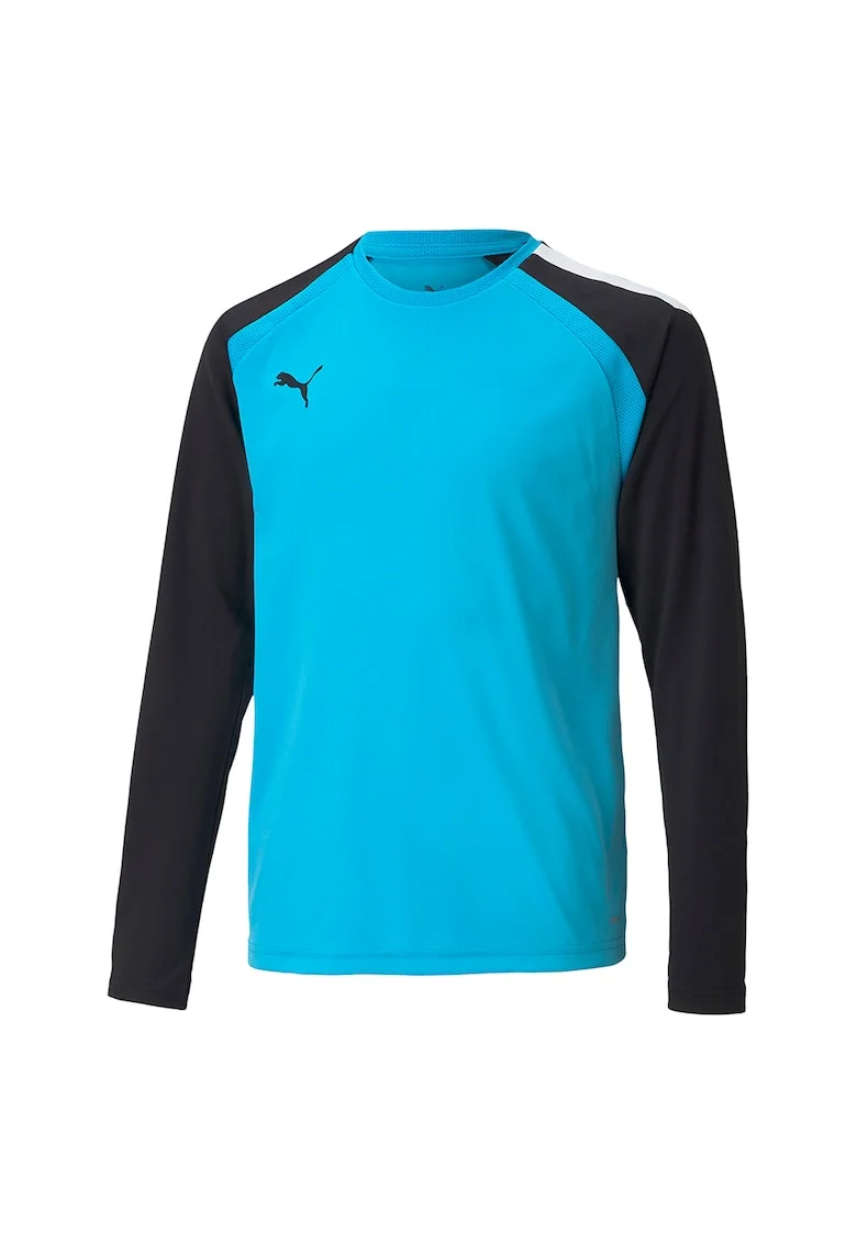 Bluza cu model colorblock pentru fotbal teamPACER, Negru/Albastru turcoaz