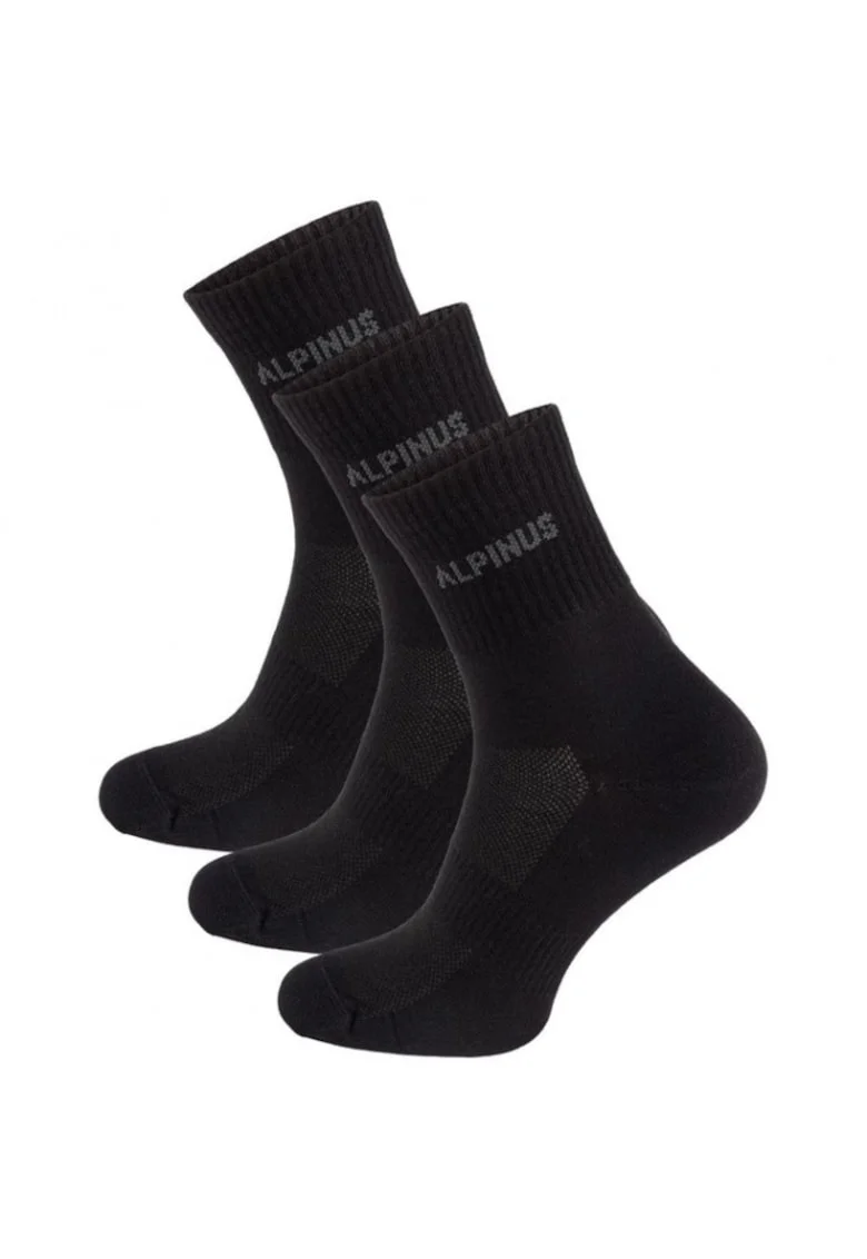 Set 3 perechi de soete,  Bumbac, Negru,