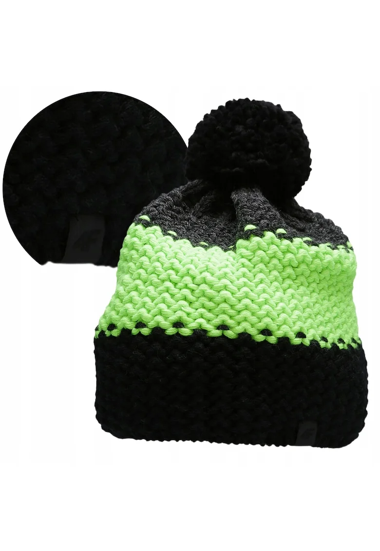 Caciula barbati,  Acril, verde/negru, M