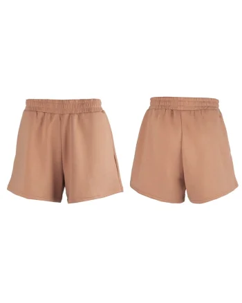 Pantaloni scurti pentru femei,  Poliester, Portocaliu 654854, Maro