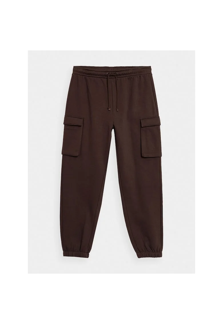 Pantaloni sport barbati,  302863846, Bumbac, Maro