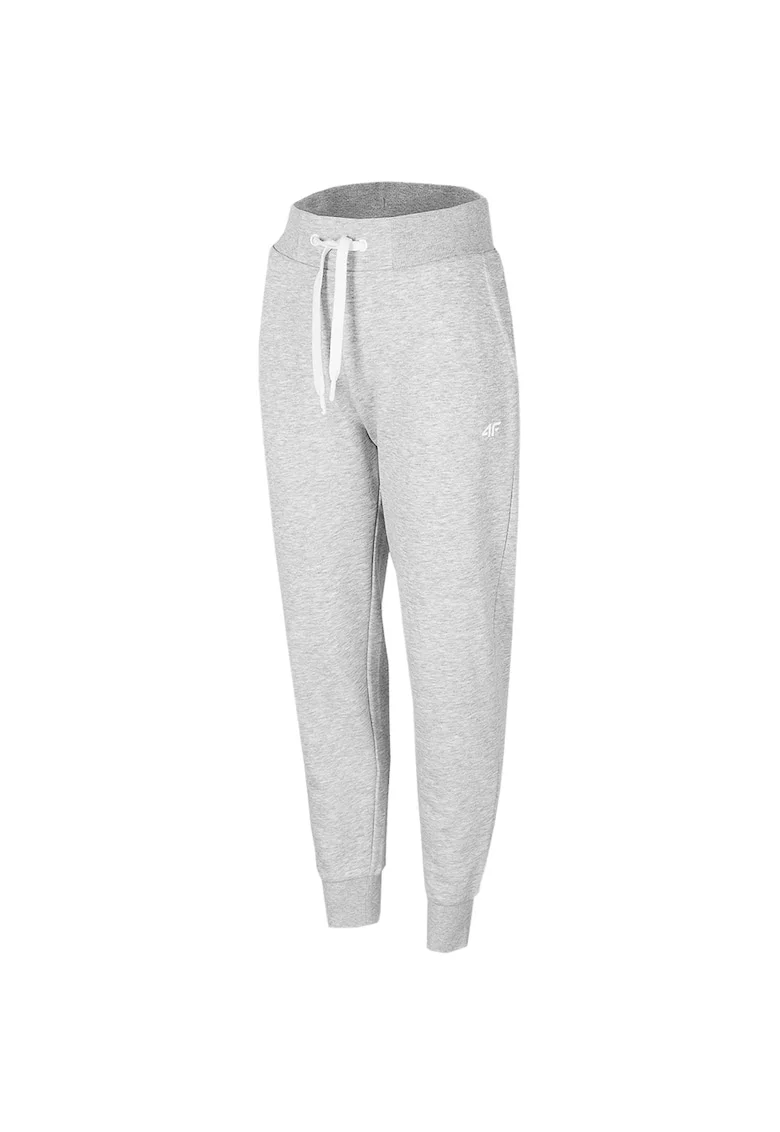 Pantaloni de dama,  Gri deschis, Melange, Gri deschis