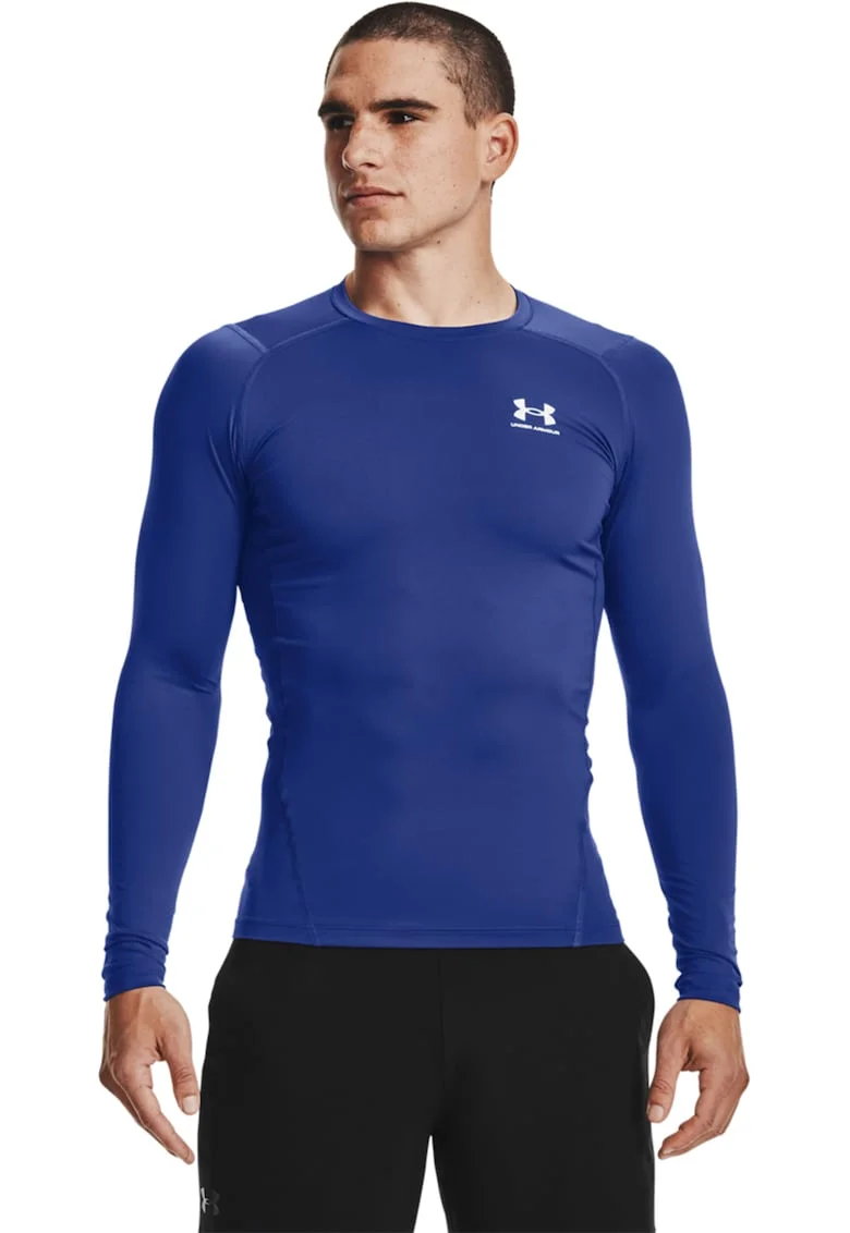 Bluza de compresie pentru fitness HeatGear®, Albastru royal